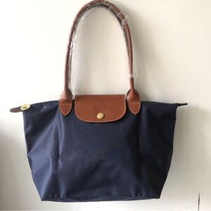 Longchamp Medium Le Pliage Navy Tote Bag